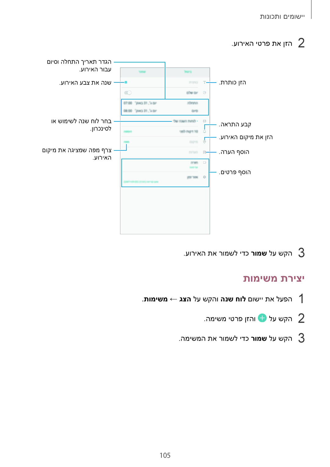 Samsung SM-T395NZKAILO manual תומישמ תריצי 