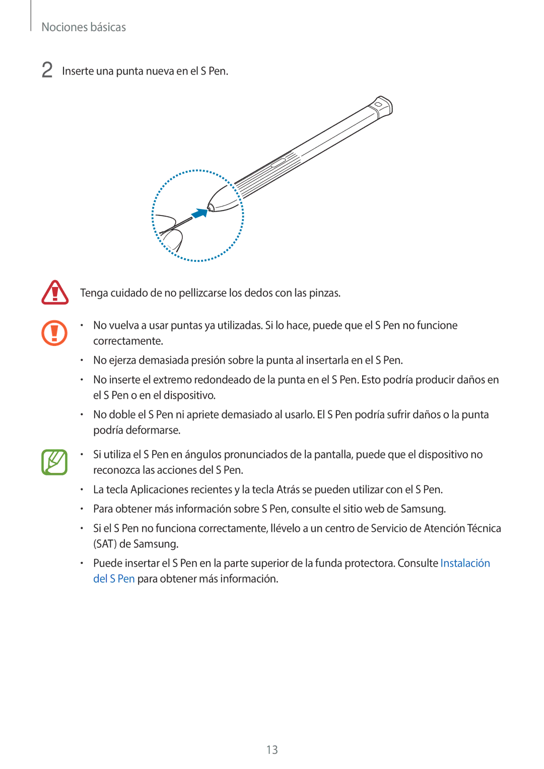 Samsung SM-T395NZKAPHE manual Nociones básicas 