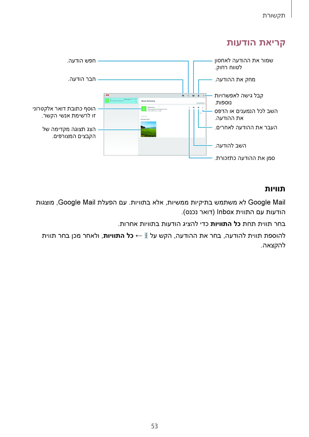 Samsung SM-T520NZKAILO, SM-T520NZKASEE, SM-T520NZWASEE, SM-T520XZWAILO, SM-T520NZWAILO manual תויוות 