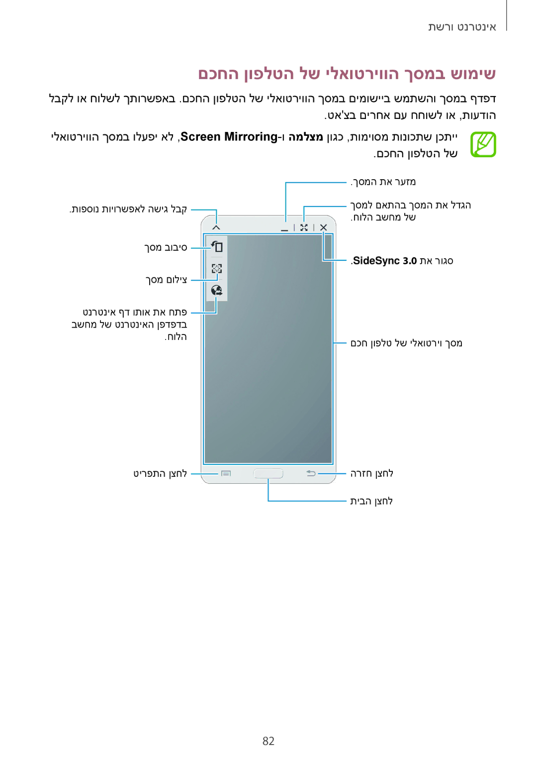 Samsung SM-T520XZWAILO, SM-T520NZKASEE, SM-T520NZWASEE, SM-T520NZKAILO, SM-T520NZWAILO םכחה ןופלטה לש ילאוטריווה ךסמב שומיש 