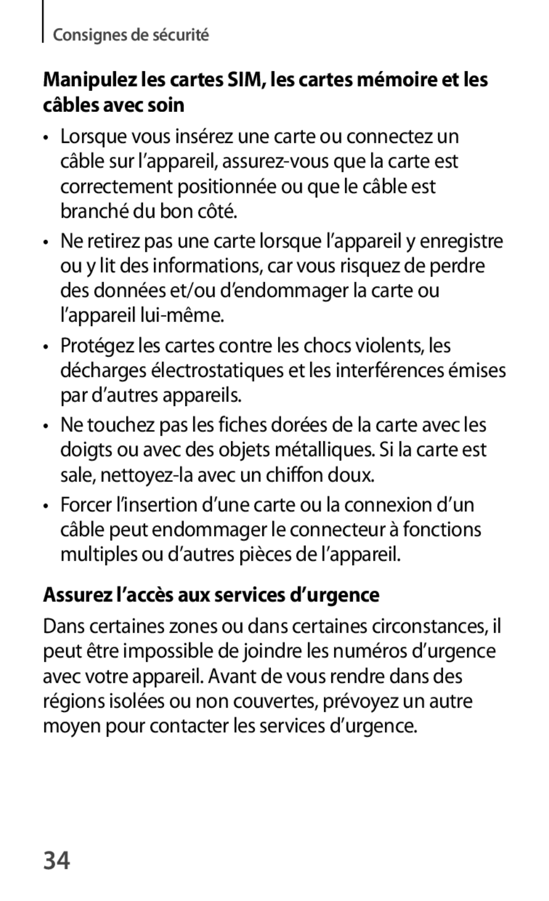 Samsung SM-T520XZWAXEF, SM-T520NZKAXEF, SM-T520NZWAXEF manual Assurez l’accès aux services d’urgence 