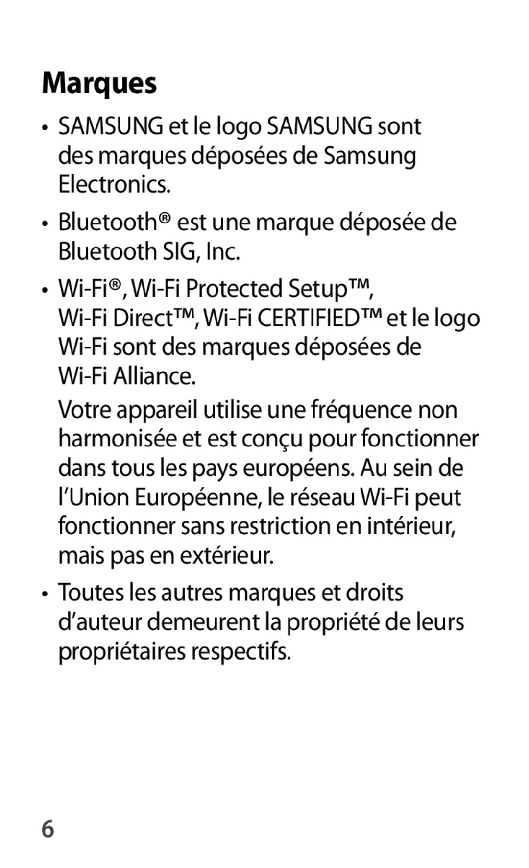 Samsung SM-T520NZKAXEF, SM-T520XZWAXEF, SM-T520NZWAXEF manual Marques 