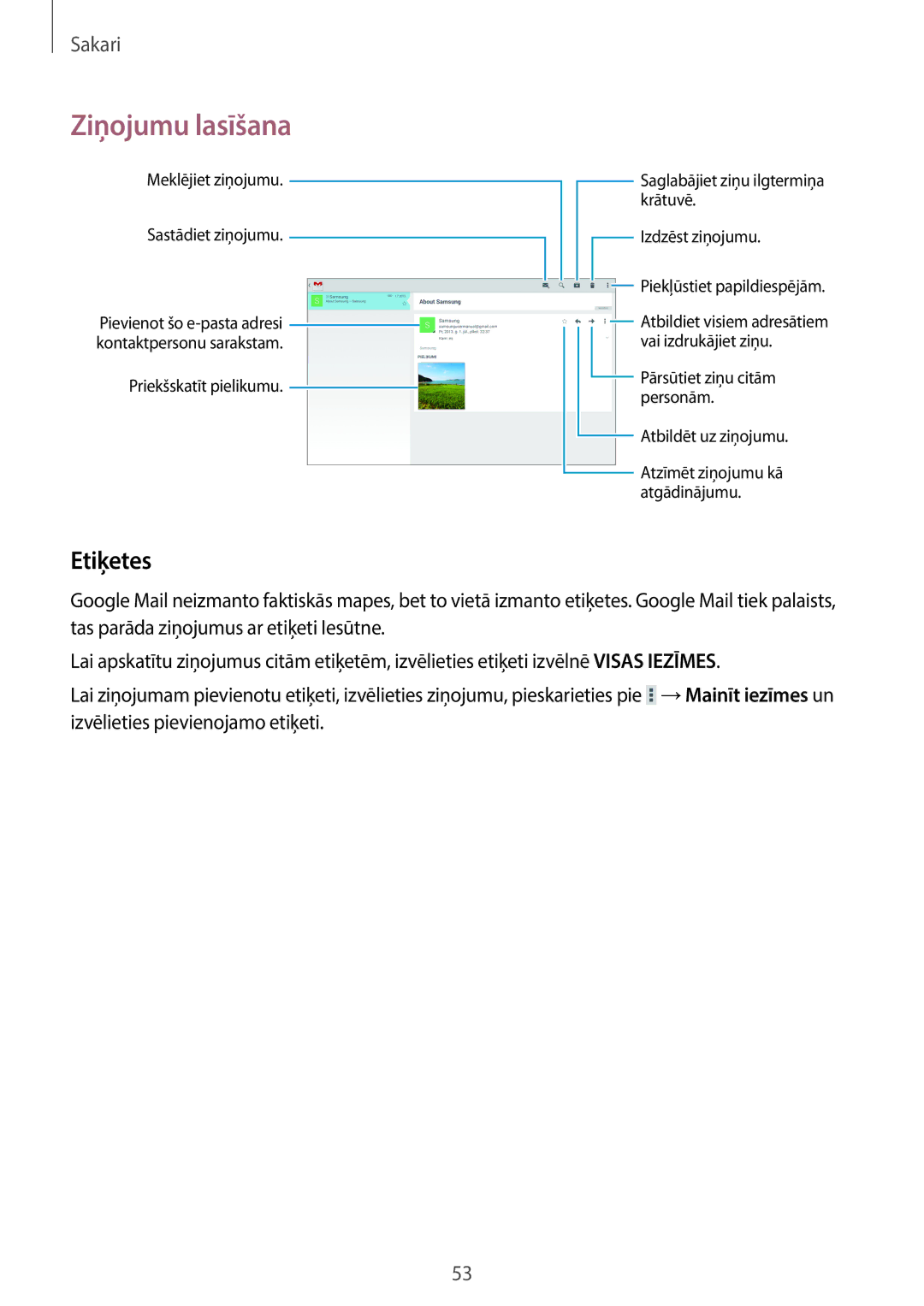 Samsung SM-T520NZWASEB, SM-T520NZWABAL, SM-T520NZKASEB manual Etiķetes 