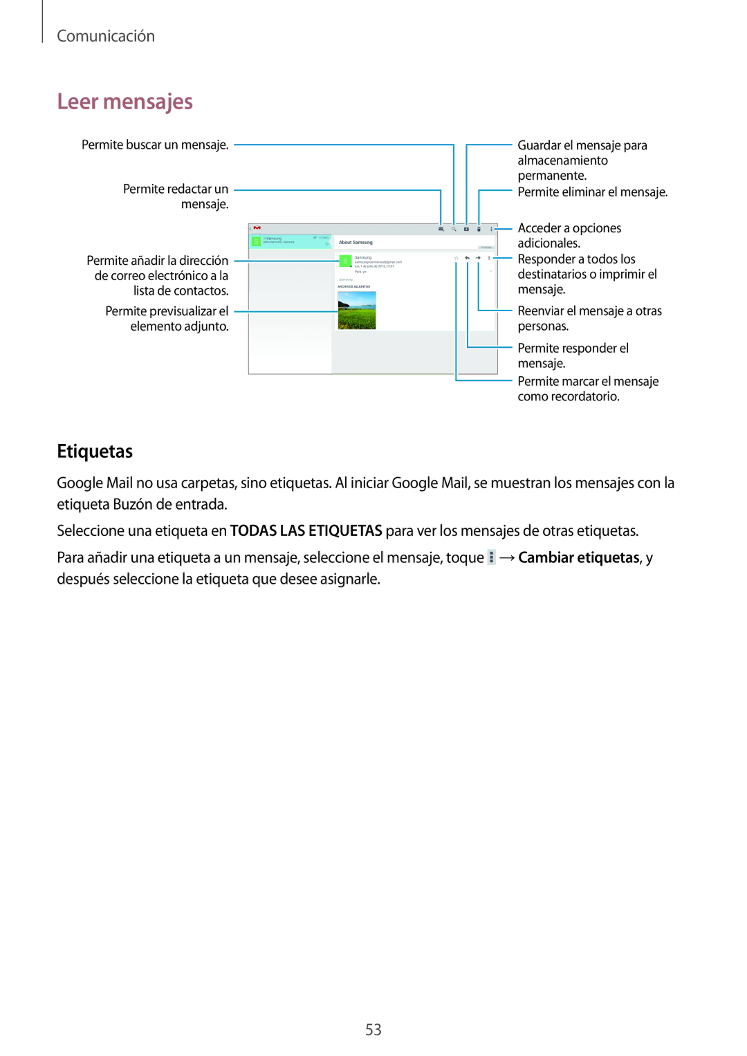 Samsung SM-T520NZWAAUT, SM-T520NZWADBT, SM-T520NZKATPH, SM-T520XZWAPHE, SM-T520NZWATPH, SM-T520NZWAPHE manual Etiquetas 