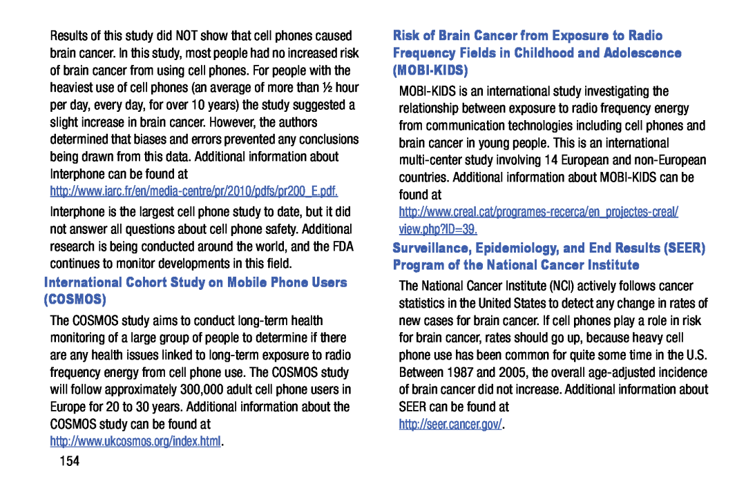 Samsung SM-T520NZWAXAR International Cohort Study on Mobile Phone Users COSMOS, view.php?ID=39, http//seer.cancer.gov 