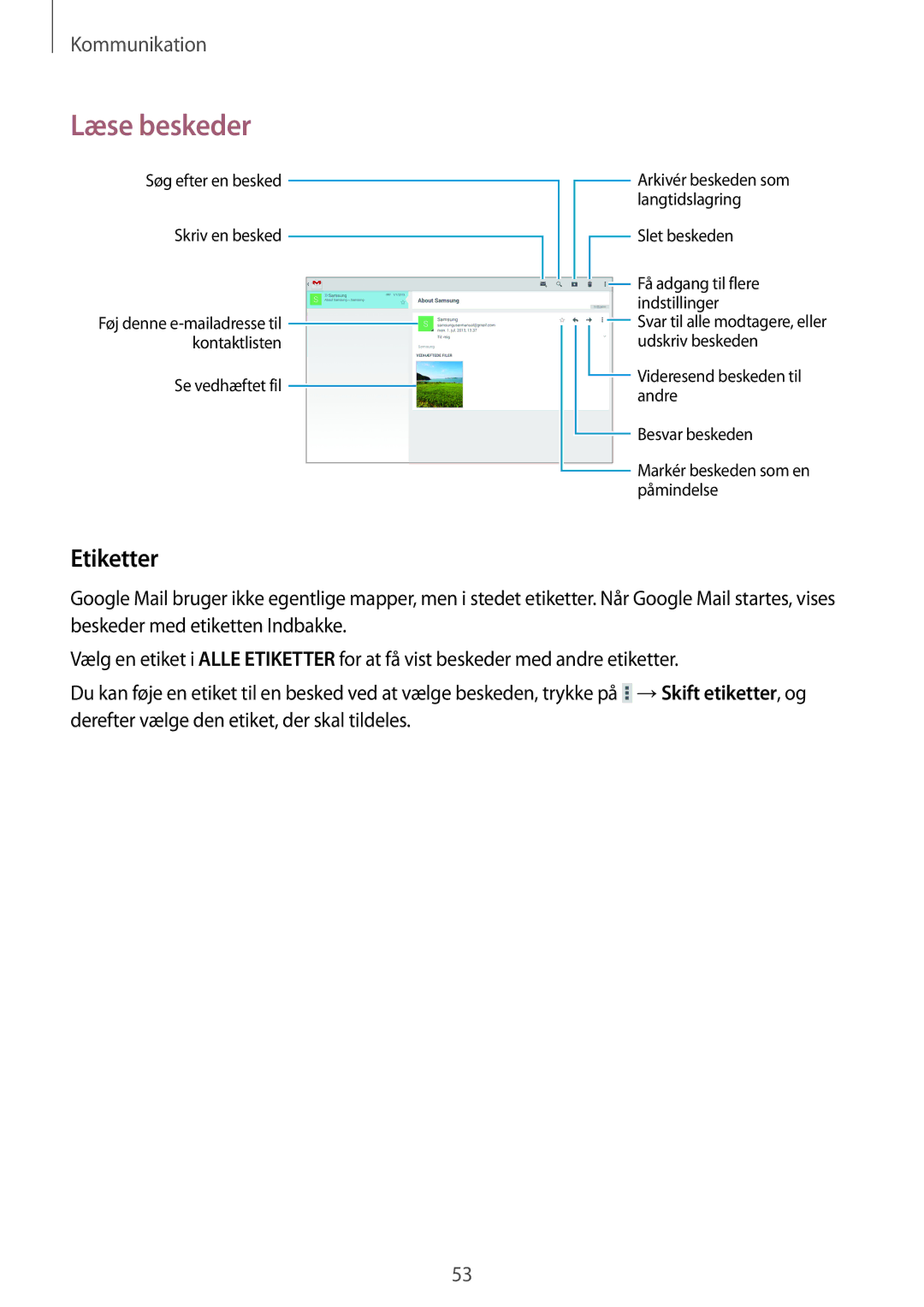 Samsung SM-T520NZWENEE, SM-T520XZWANEE, SM-T520NZKANEE, SM-T520NZWANEE, SM-T520NZKENEE manual Etiketter 