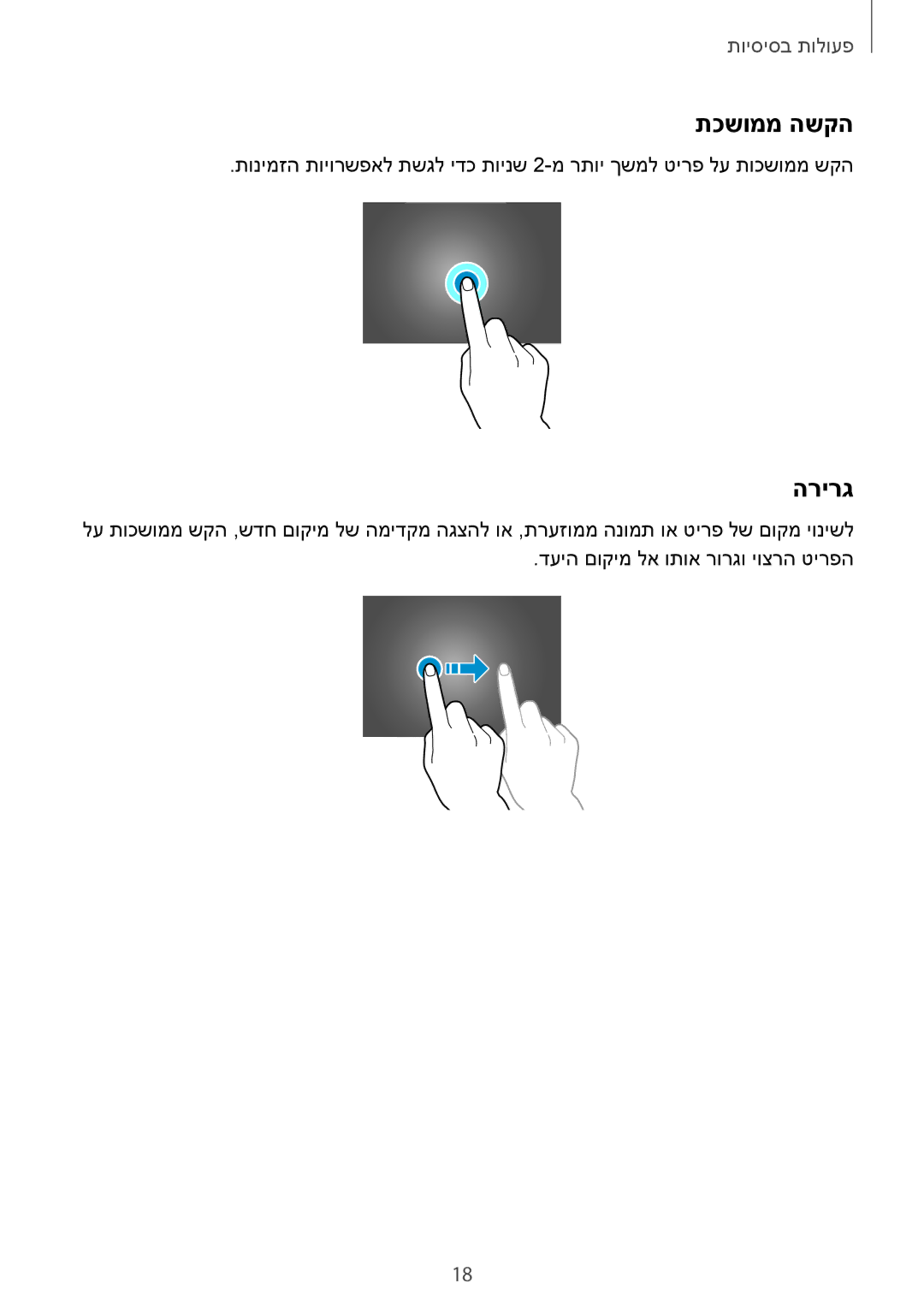 Samsung SM-T530NZWAILO, SM-T530NYKAILO manual תכשוממ השקה, הרירג 