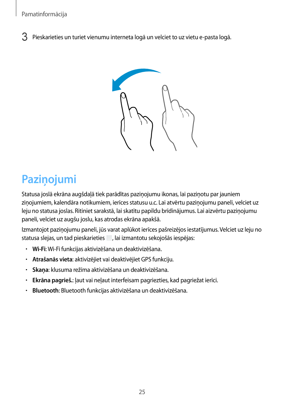 Samsung SM-T530NYKASEB, SM-T530NZWASEB manual Paziņojumi 