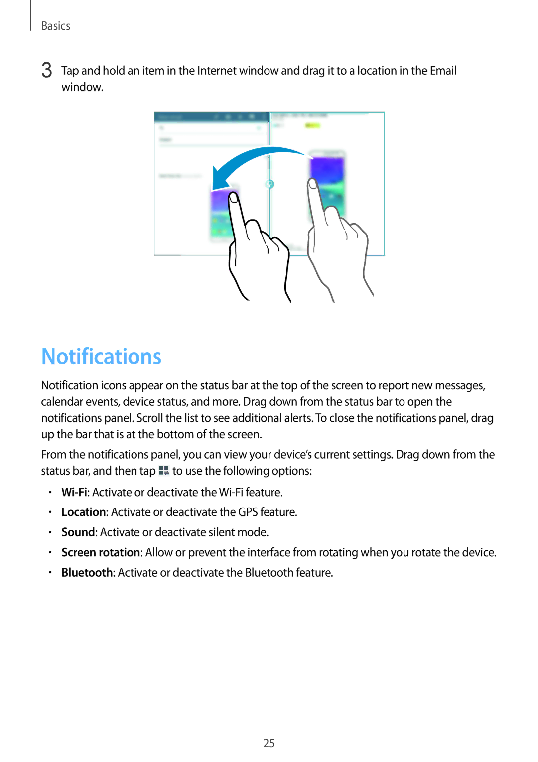 Samsung SM-T533NYKAEUR, SM-T533NYKAXEF, SM-T533NZWEXEF, SM-T533NZWAXEF, SM-T533NZWAAUT, SM-T533NZWAITV manual Notifications 