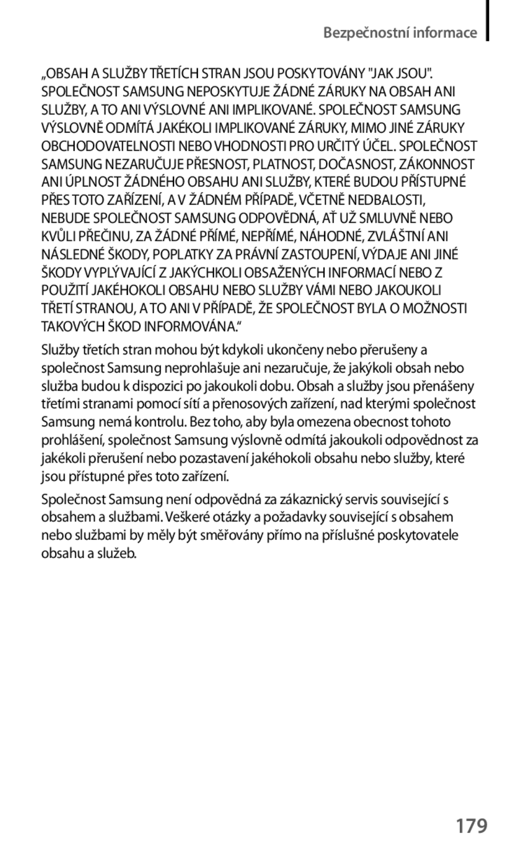 Samsung SM-T535NYKAEUR, SM-T535NYKAATO, SM-T535NZWAXEO, SM-T535NZWAEUR, SM-T535NZWAATO, SM-T535NZWAAUT, SM-T535NYKAXEO manual 179 