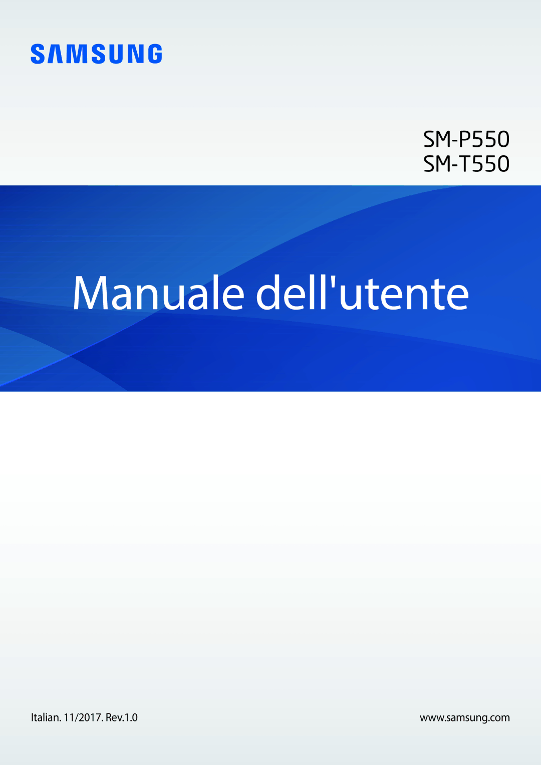 Samsung SM-P550NZKAITV manual Manuale dellutente 