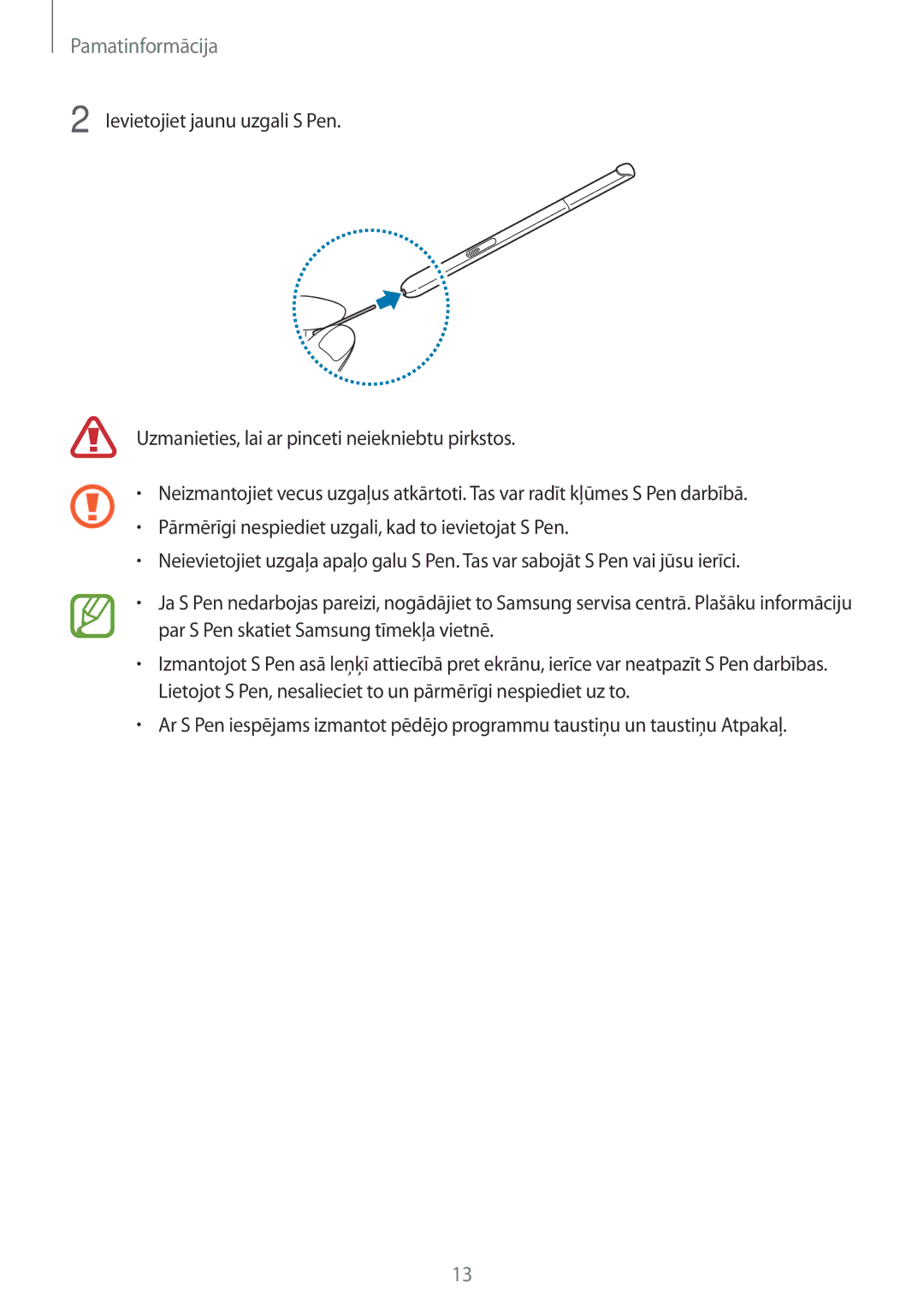 Samsung SM-T550NZKASEB, SM-T550NZWASEB, SM-P550NZKASEB manual Pamatinformācija 