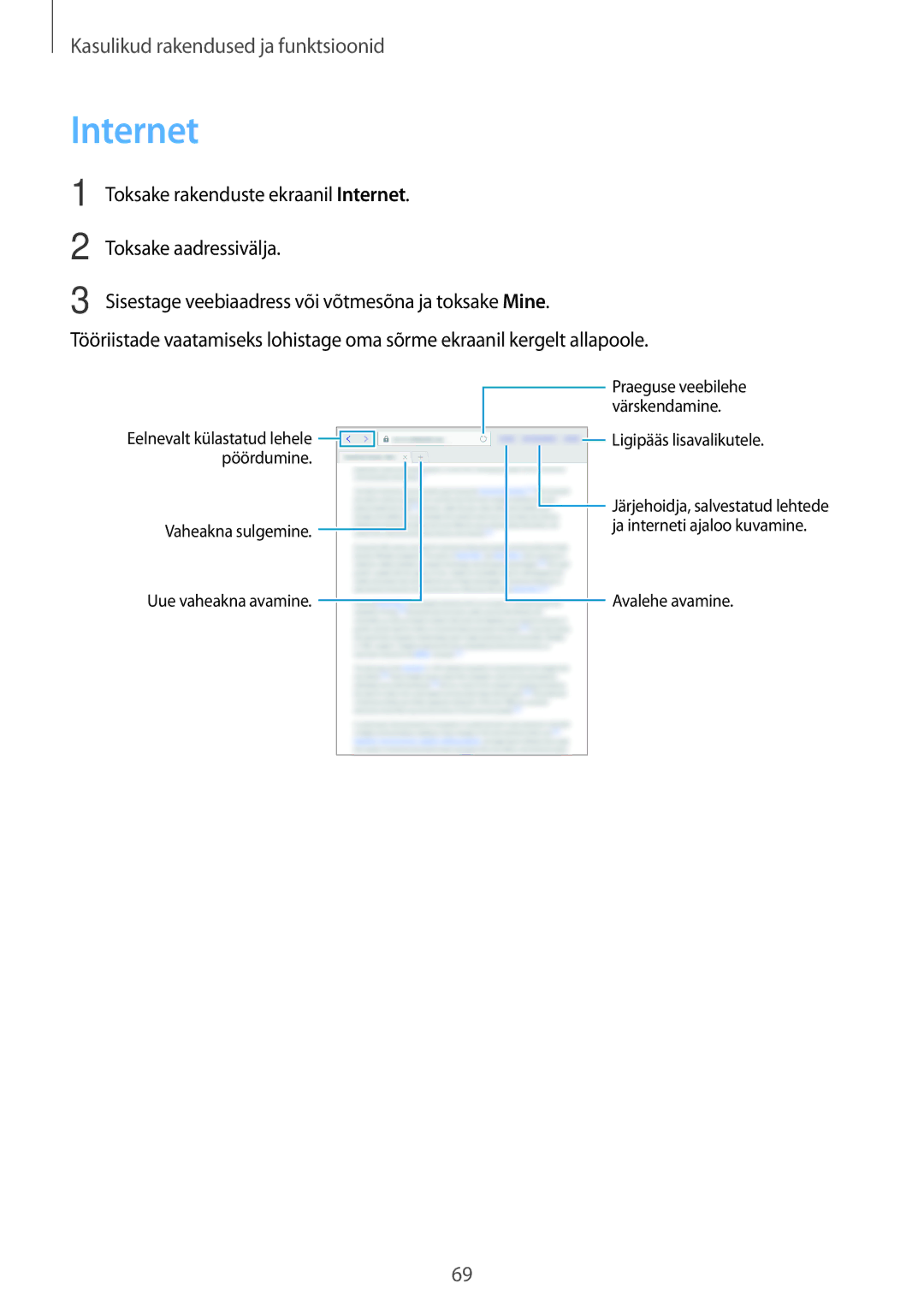 Samsung SM-T550NZWASEB, SM-T550NZKASEB, SM-P550NZKASEB manual Internet 