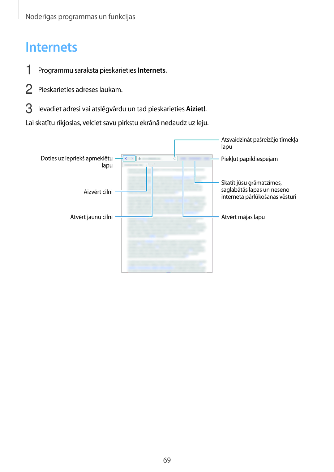 Samsung SM-T550NZWASEB, SM-T550NZKASEB, SM-P550NZKASEB manual Internets 