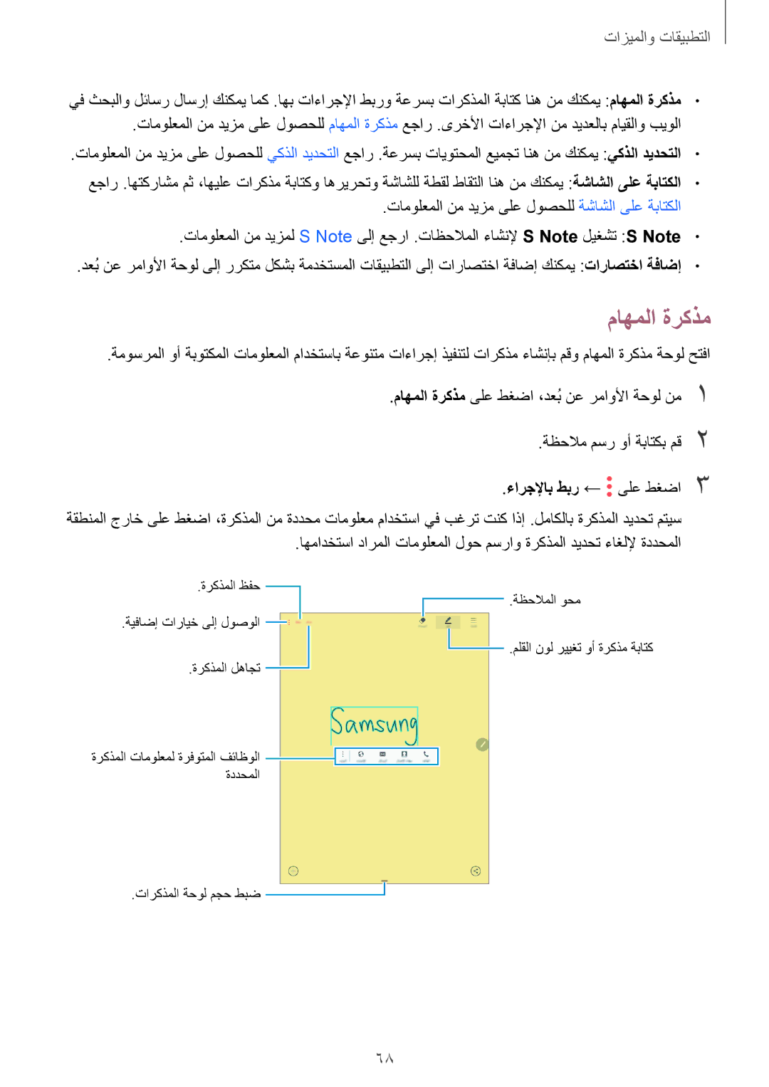 Samsung SM-T555NZBAKSA, SM-T555NZAAKSA, SM-T555NZWAKSA, SM-P555NZWAKSA, SM-T555NZKASEE ماهملا ةركذم, ءارجلإاب طبر ← ىلع طغضا3 