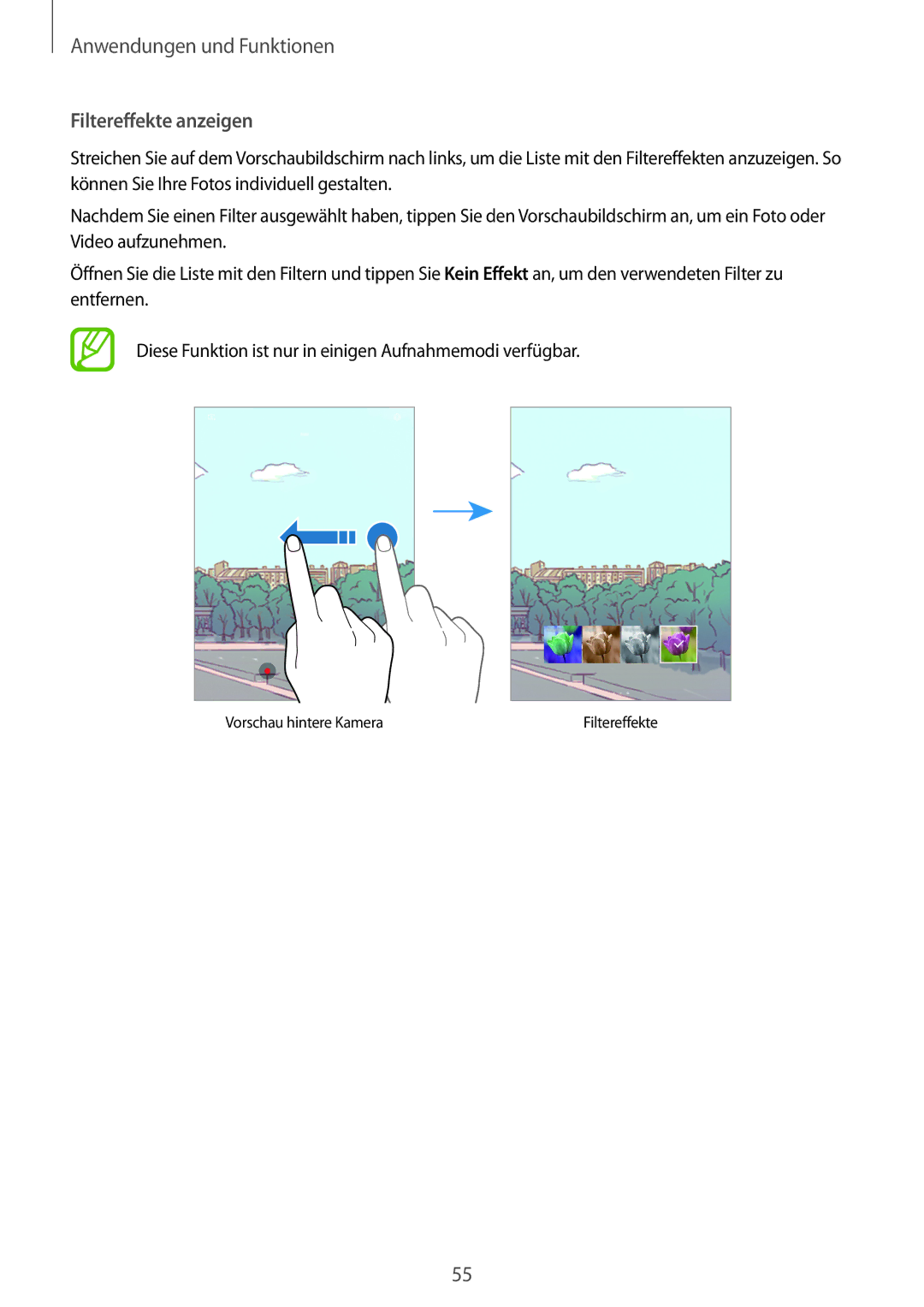 Samsung SM-T555NZWACOS, SM-T555NZKAAUT, SM-T555NZKAATO, SM-T555NZKASEB, SM-T555NZKATPH, SM-T555NZWAATO Filtereffekte anzeigen 