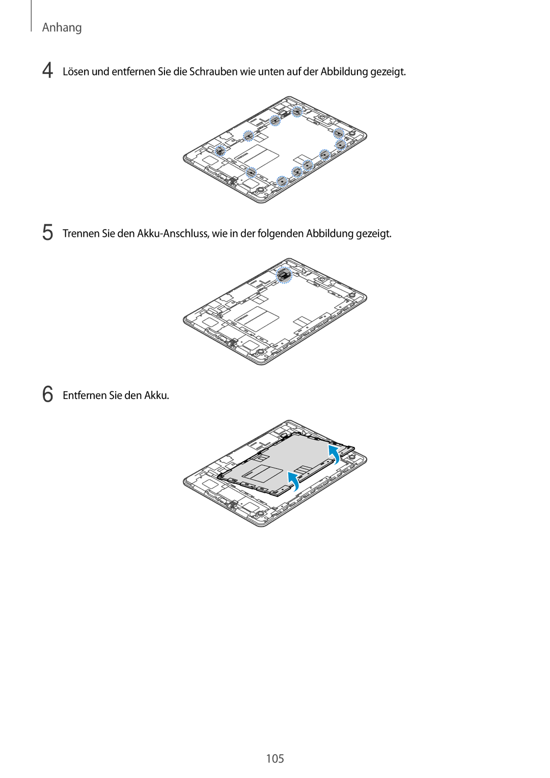 Samsung SM-T555NZKAEUR, SM-T555NZKAAUT, SM-T555NZKAATO, SM-T555NZKASEB, SM-T555NZKATPH, SM-T555NZWAATO, SM-T555NZWAEUR manual 105 