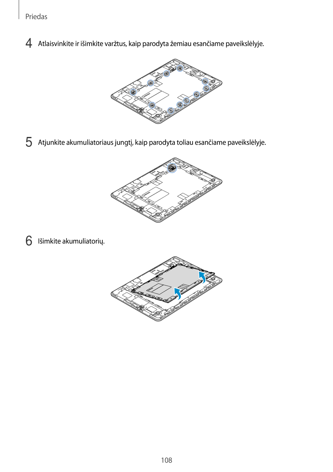 Samsung SM-T555NZKASEB, SM-T555NZWASEB manual 108 