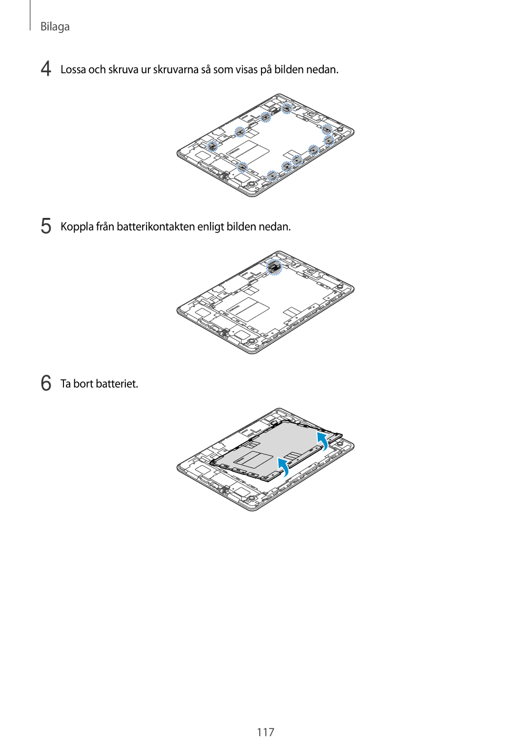 Samsung SM-T555NZWANEE, SM-T555NZKENEE, SM-T555NZKANEE manual 117 