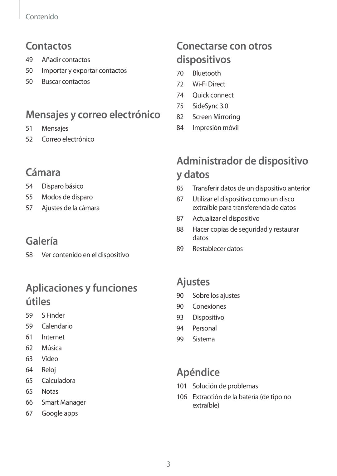 Samsung SM-T555NZWAPHE manual Cámara 