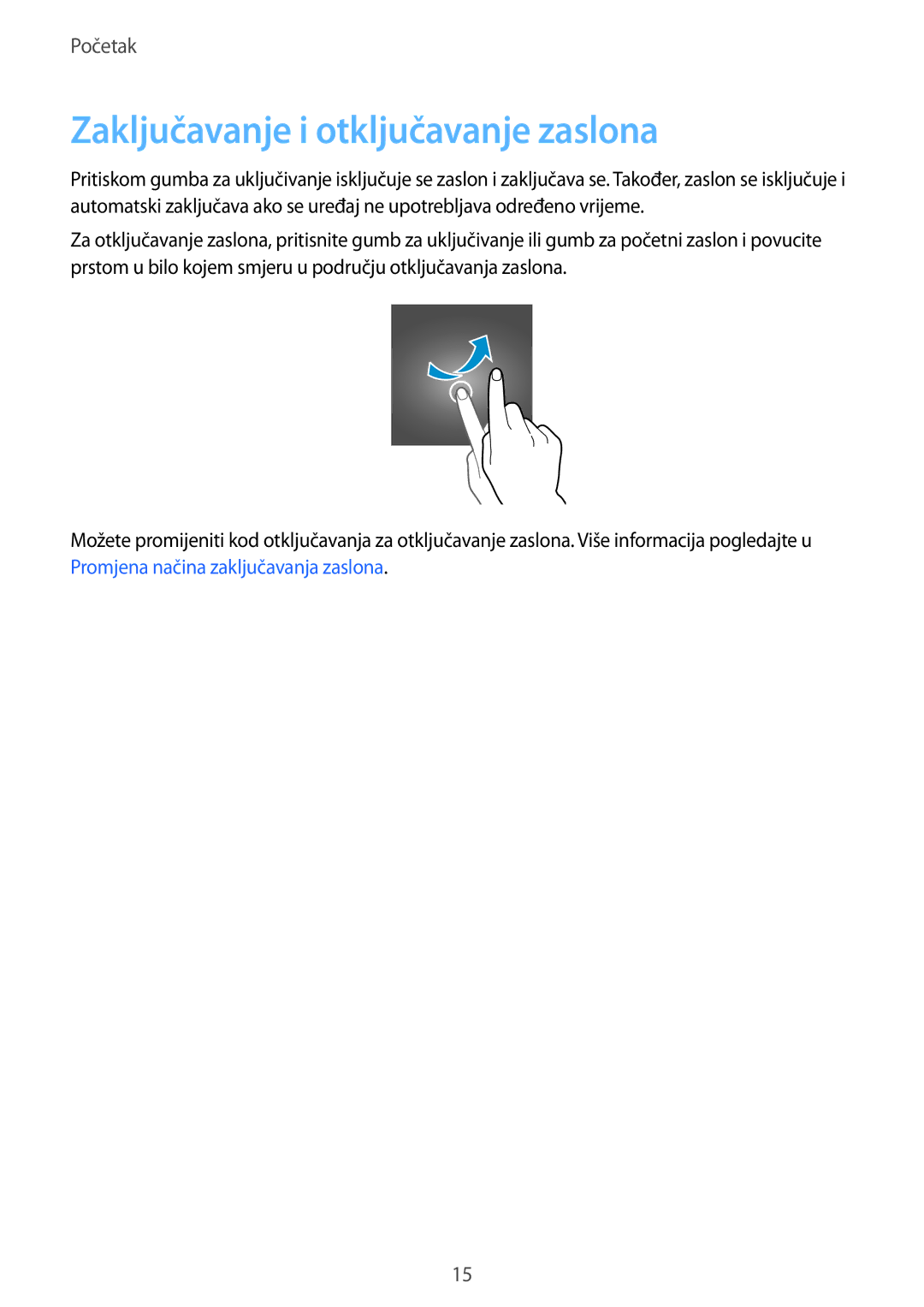 Samsung SM-T555NZWASEE manual Zaključavanje i otključavanje zaslona 