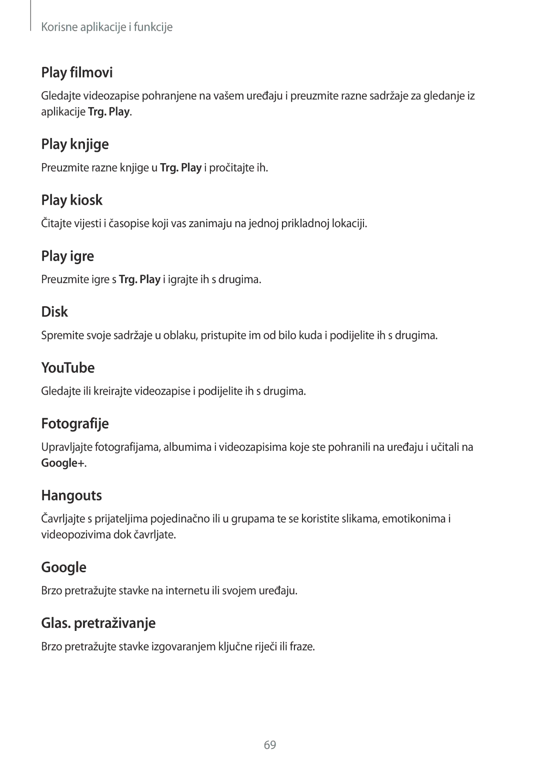 Samsung SM-T555NZWASEE manual Play knjige 