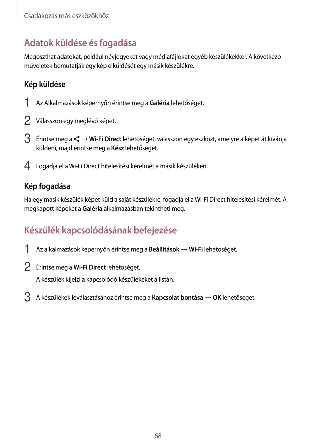 Samsung SM-T561NZKAXEH manual Készülék kapcsolódásának befejezése 