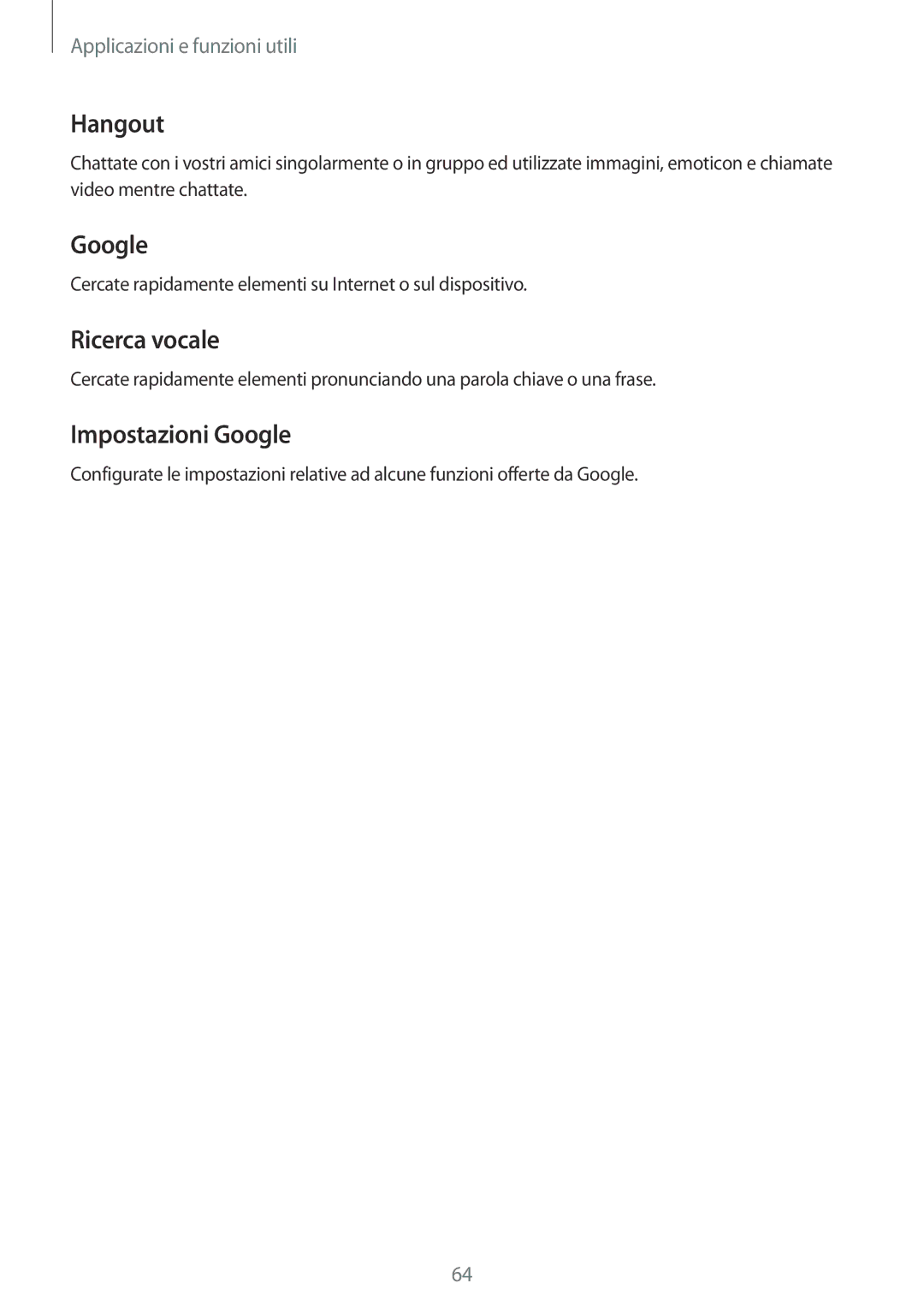 Samsung SM-T561NZWAITV manual Google 