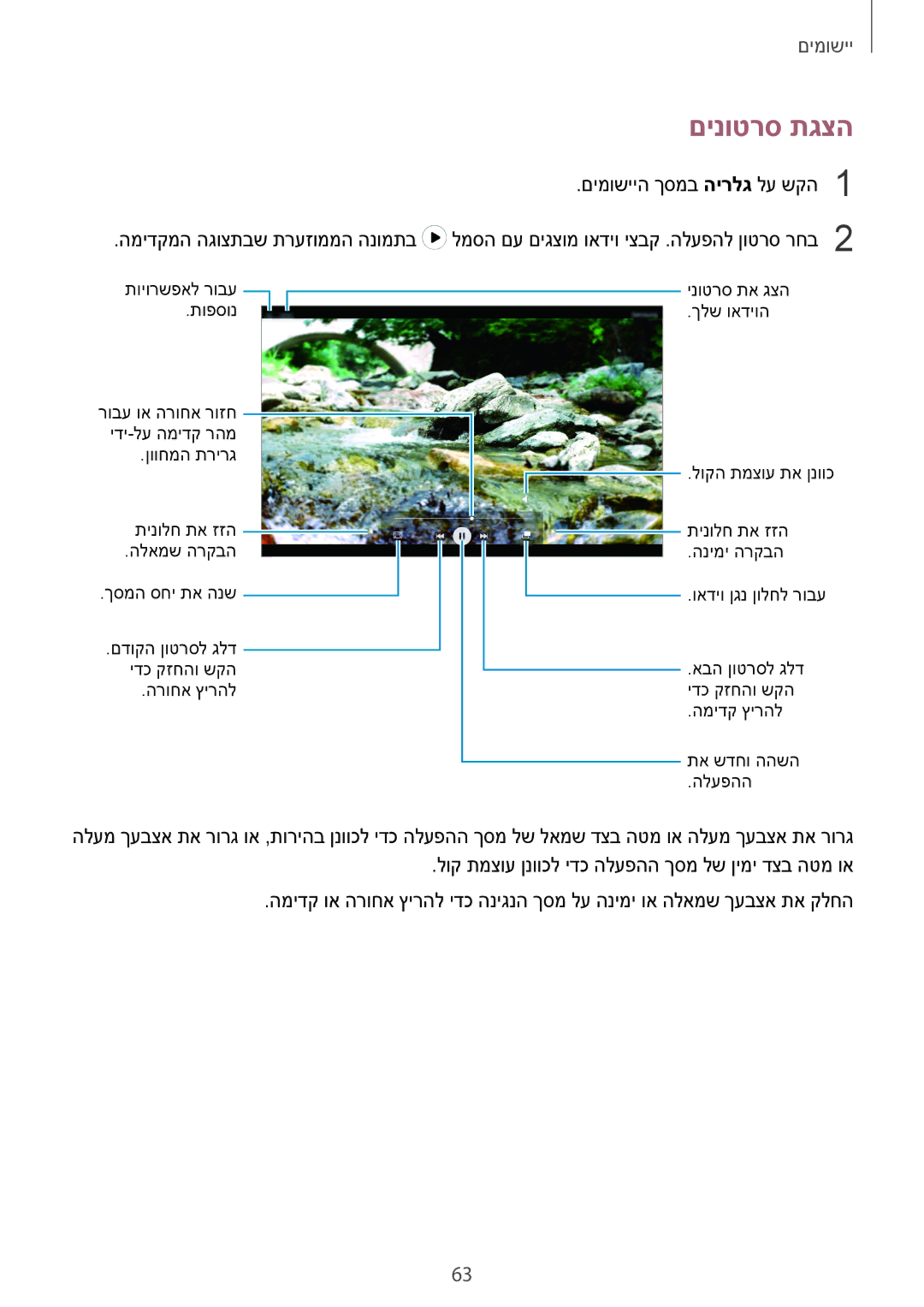 Samsung SM-T585NZWASEE, SM-T585NZKAILO, SM-T585NZKASEE, SM-T585NZWAILO manual םינוטרס תגצה 