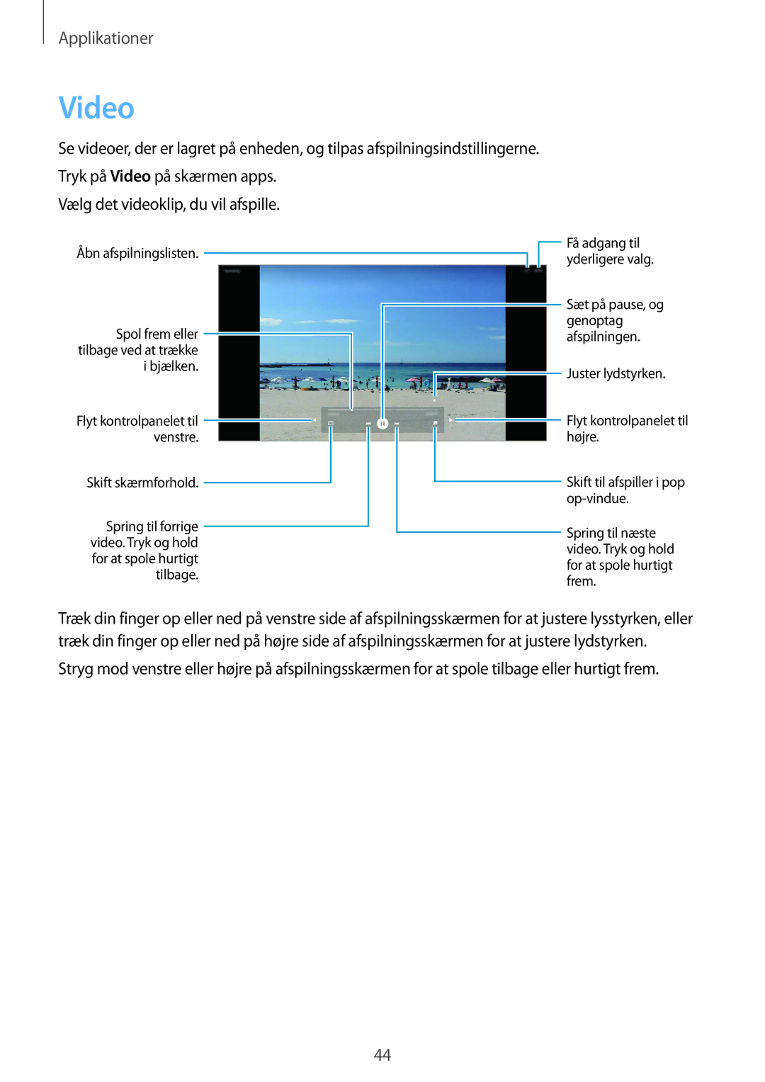 Samsung SM-T670NZKANEE manual Video 