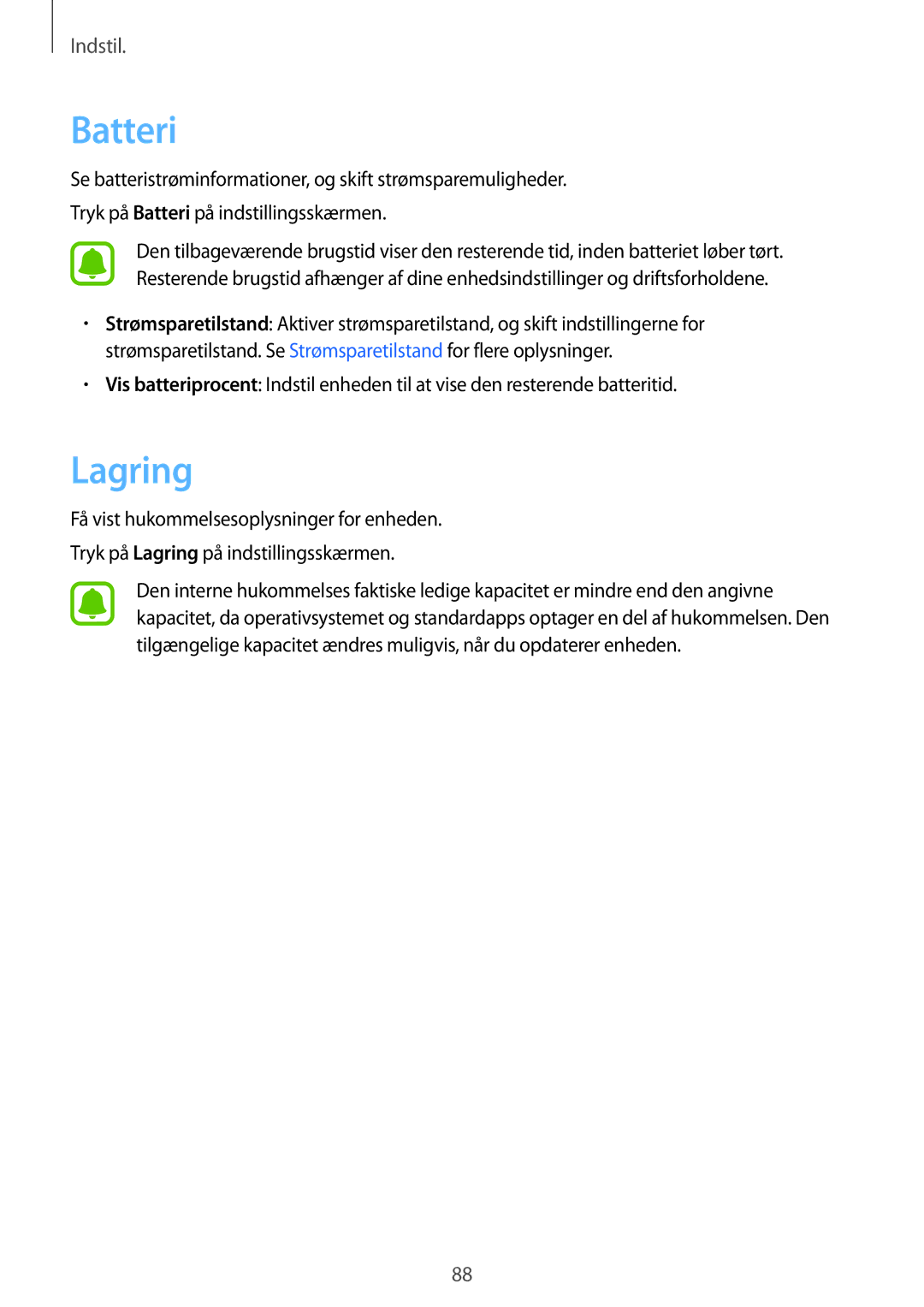 Samsung SM-T670NZKANEE manual Batteri, Lagring 