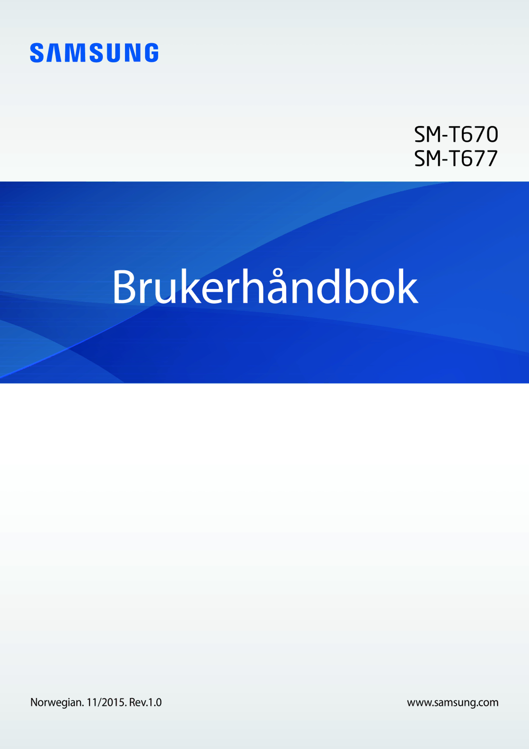 Samsung SM-T670NZKANEE manual Brukerhåndbok 