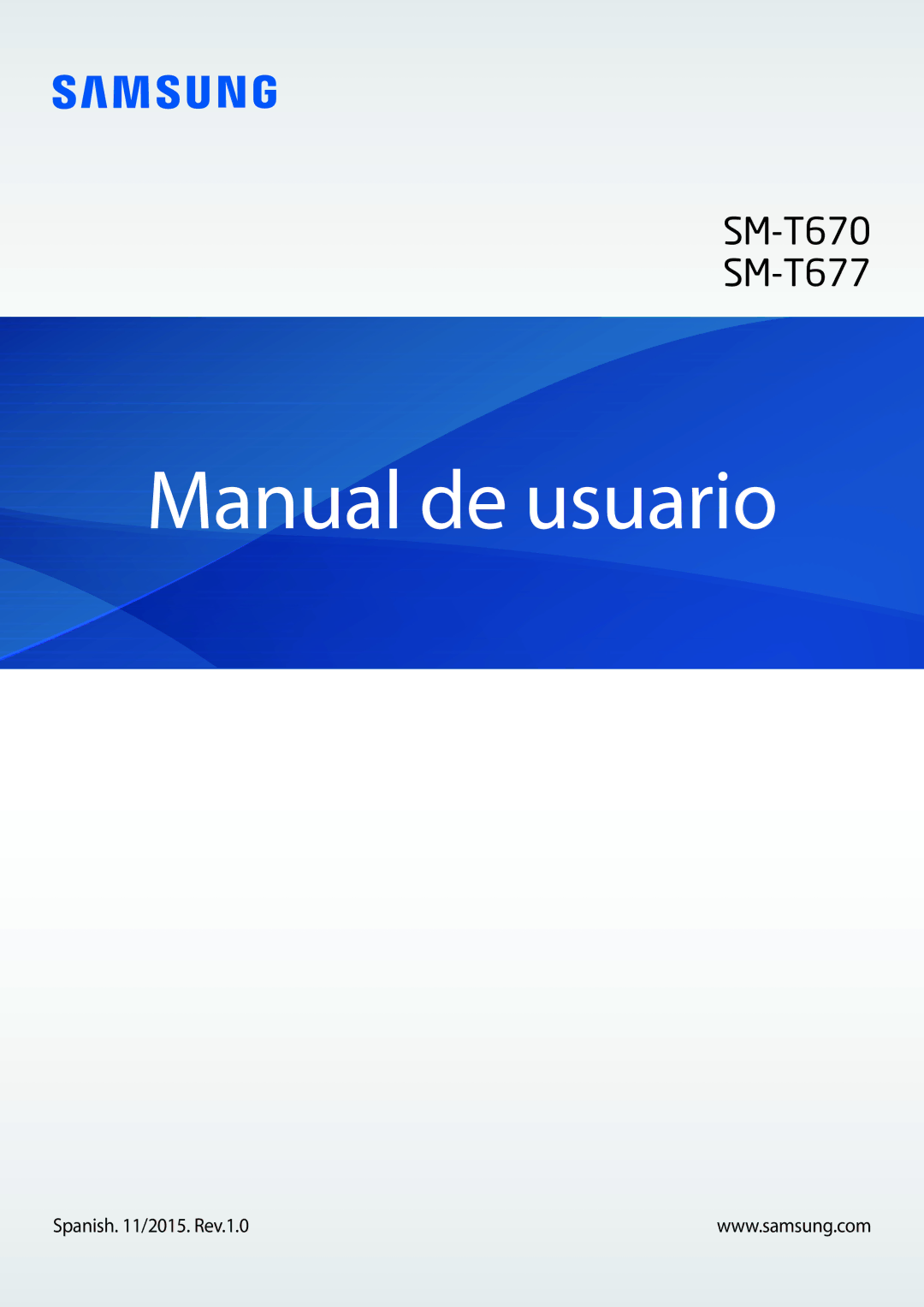 Samsung SM-T670NZWAPHE manual Manual de usuario 