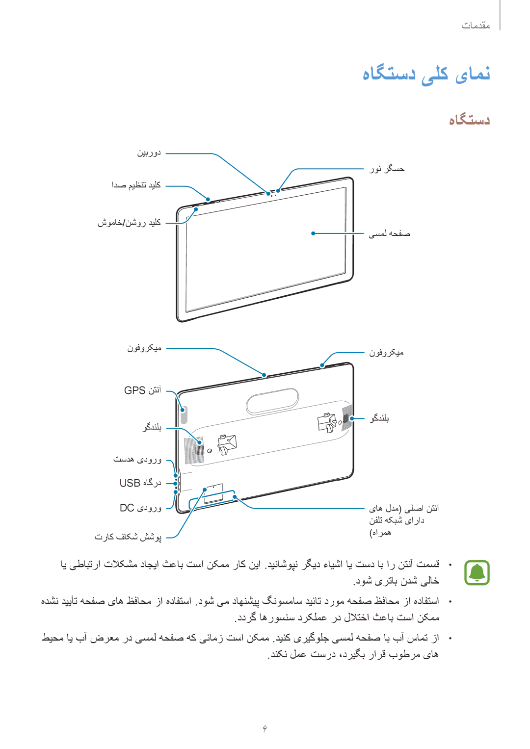 Samsung SM-T677NZKAKSA, SM-T677NZWAKSA manual هاگتسد یلک یامن 