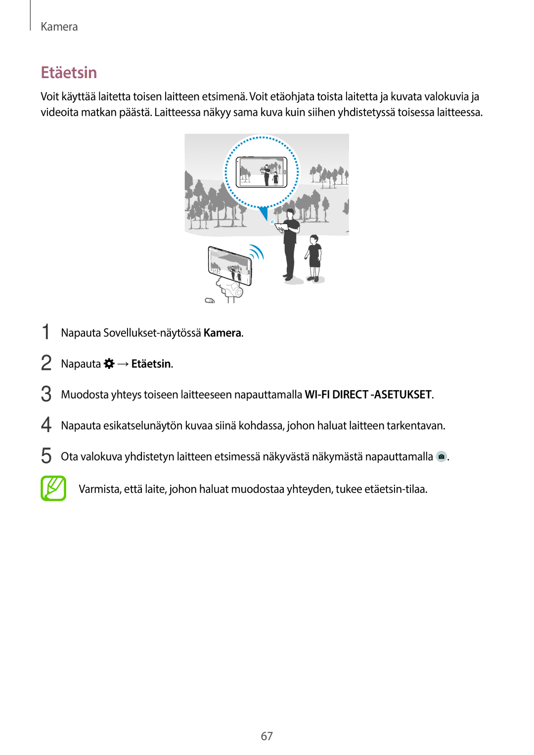 Samsung SM-T700NHAANEE, SM-T700NTSANEE, SM-T700NZWANEE, SM-T700NLSANEE manual Etäetsin 