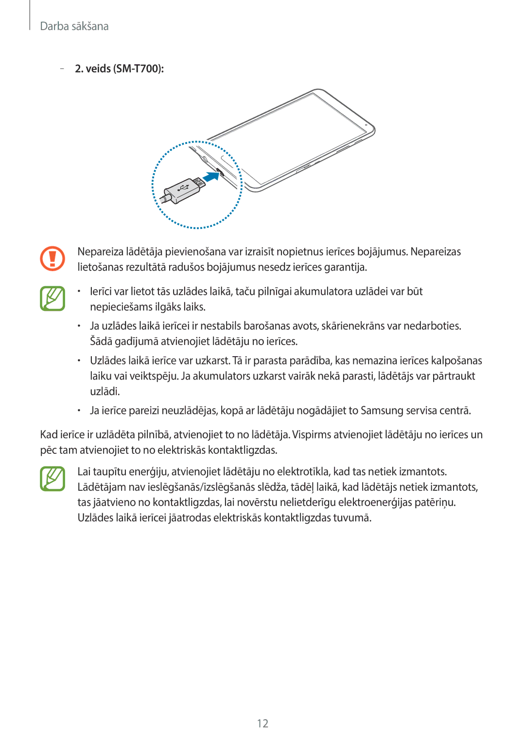 Samsung SM-T800NZWASEB, SM-T700NZWASEB, SM-T800NTSASEB, SM-T700NTSASEB, SM-T800NHAASEB manual Veids SM-T700 