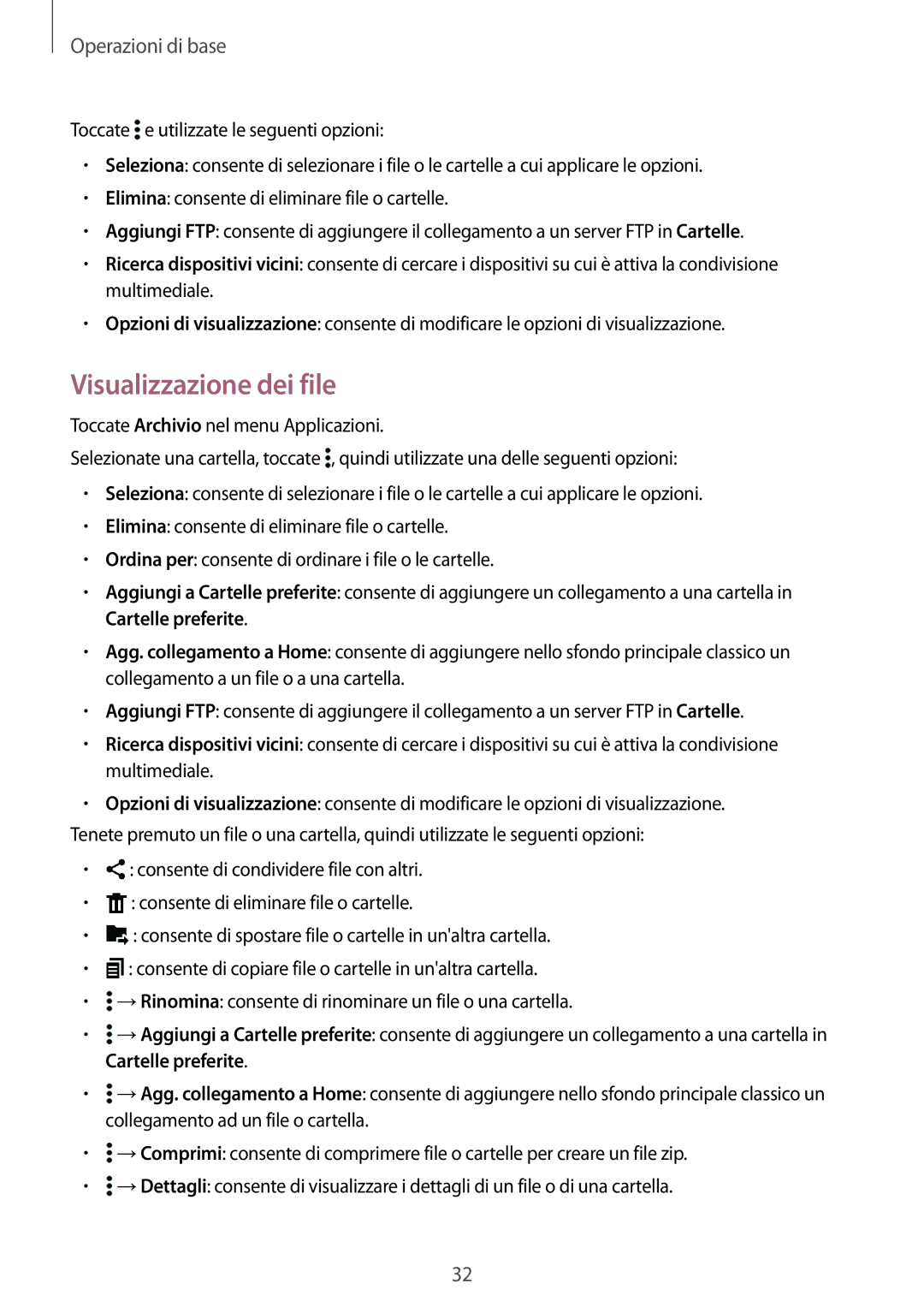 Samsung SM-T700NTSAXEO, SM-T700NZWATUR, SM-T700NTSATUR, SM-T700NTSAITV, SM-T700NZWAITV manual Visualizzazione dei file 