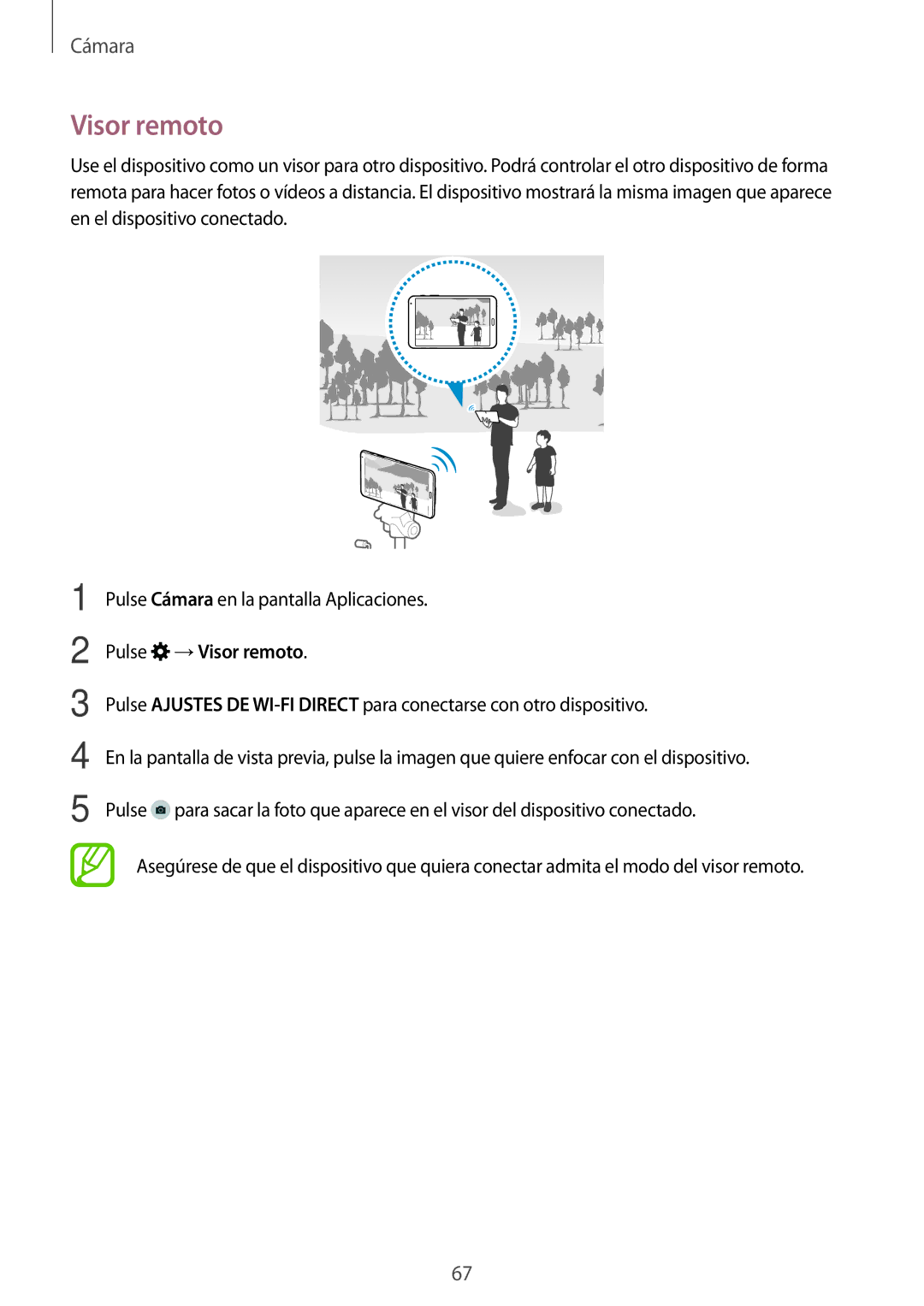 Samsung SM-T700NTSATPH, SM-T700NZWAXEO, SM-T700NZWADBT, SM-T700NZWATPH, SM-T700NTSAPHE manual Pulse → Visor remoto 