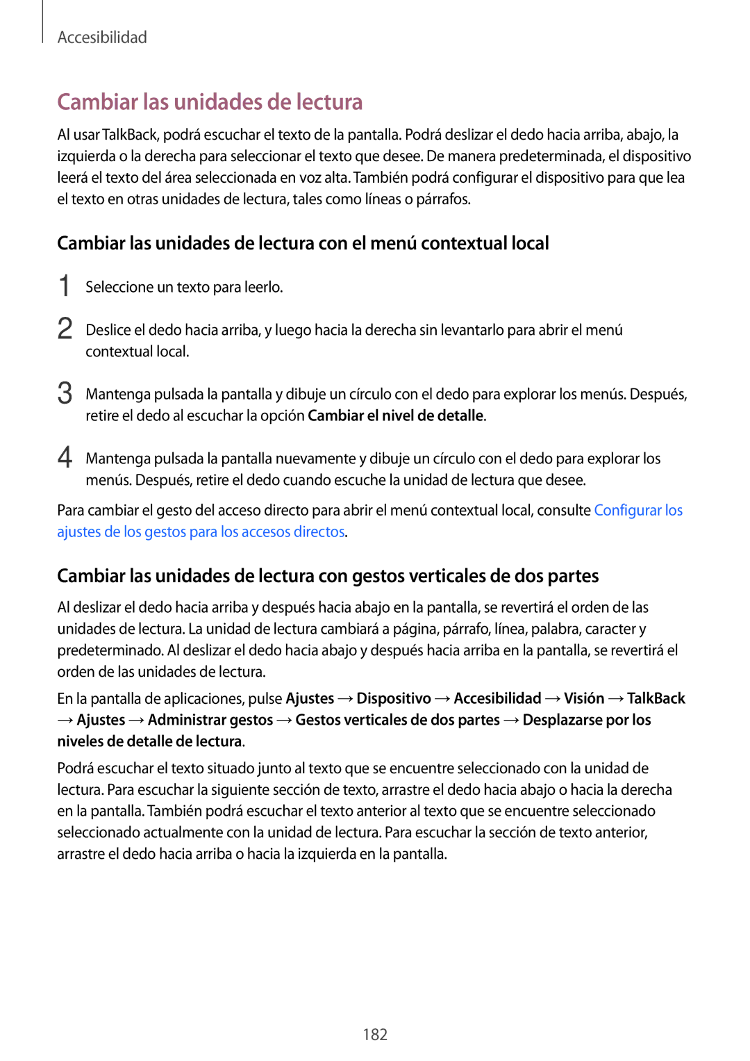 Samsung SM-T700NZWAPHE, SM-T700NZWAXEO, SM-T700NZWADBT Cambiar las unidades de lectura con el menú contextual local 