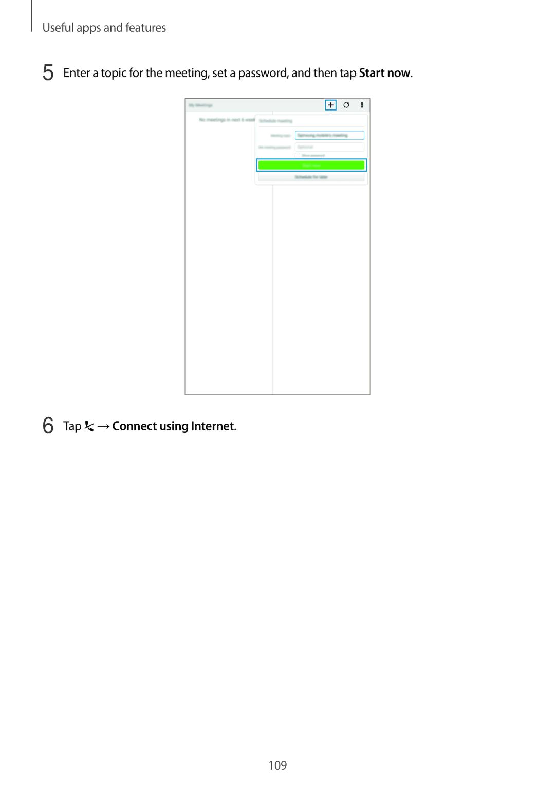 Samsung SM-T700NHAAXEF, SM-T700NZWAXEO, SM-T700NZWASEB, SM-T700NZWADBT, SM-T700NTSADBT manual Tap →Connect using Internet 