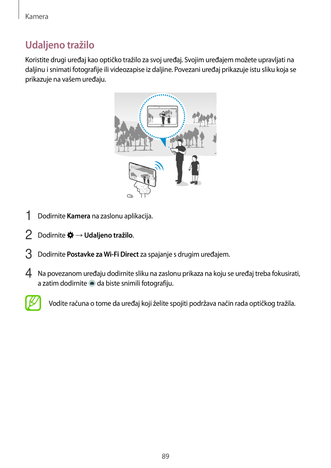 Samsung SM-T705NZWASEE, SM-T705NTSASEE manual Dodirnite →Udaljeno tražilo 