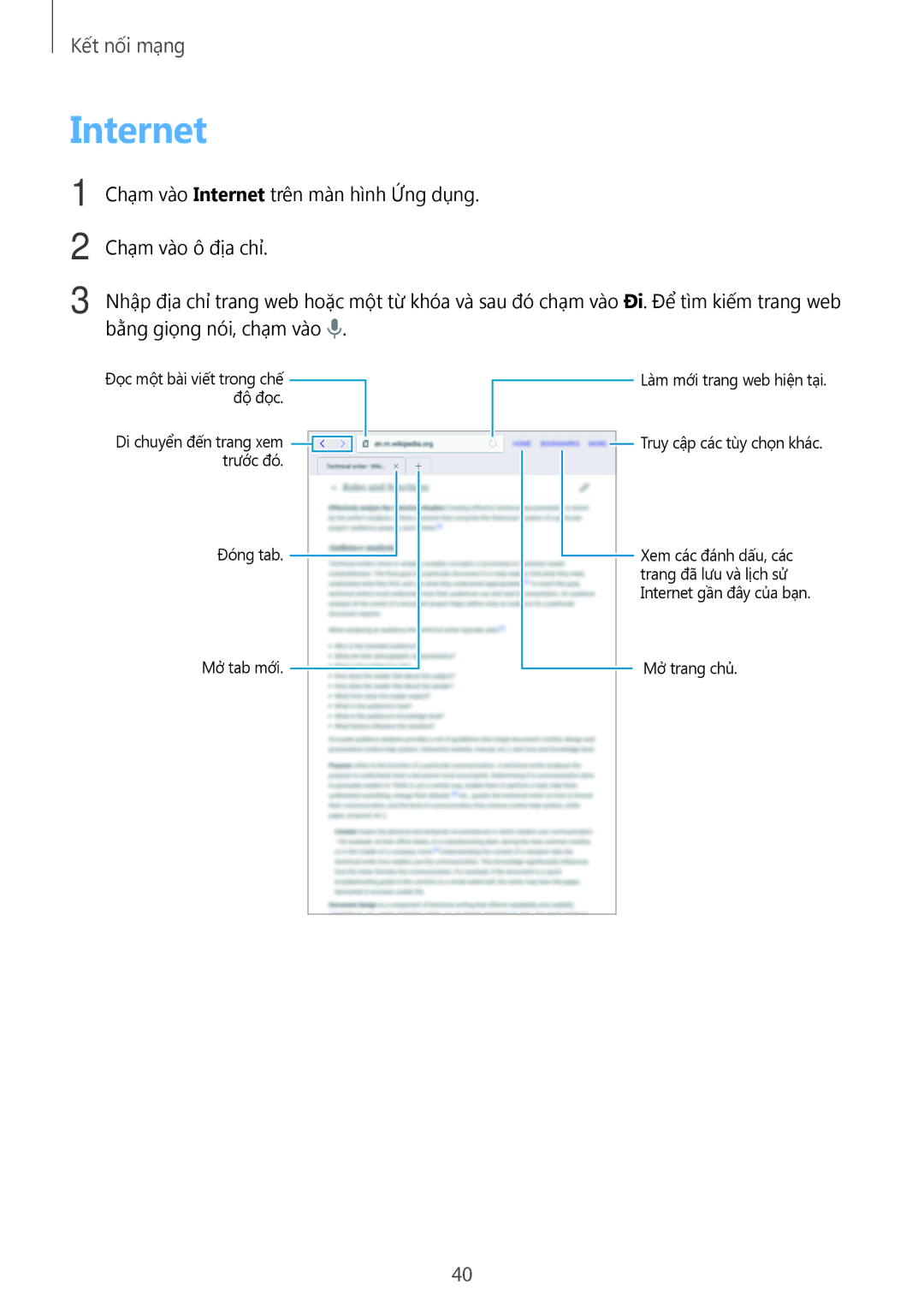 Samsung SM-T705NTSAXXV, SM-T705NZWAXXV manual Internet 