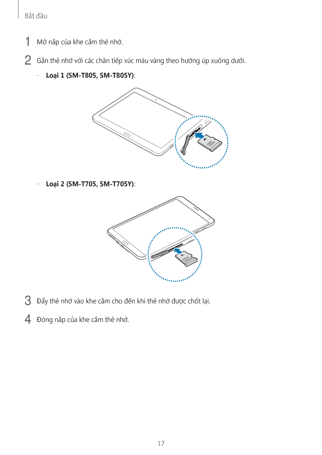 Samsung SM-T805NTSAXXV, SM-T705NTSAXXV, SM-T705NZWAXXV, SM-T805NZWAXXV Loại 1 SM-T805, SM-T805Y Loại 2 SM-T705, SM-T705Y 