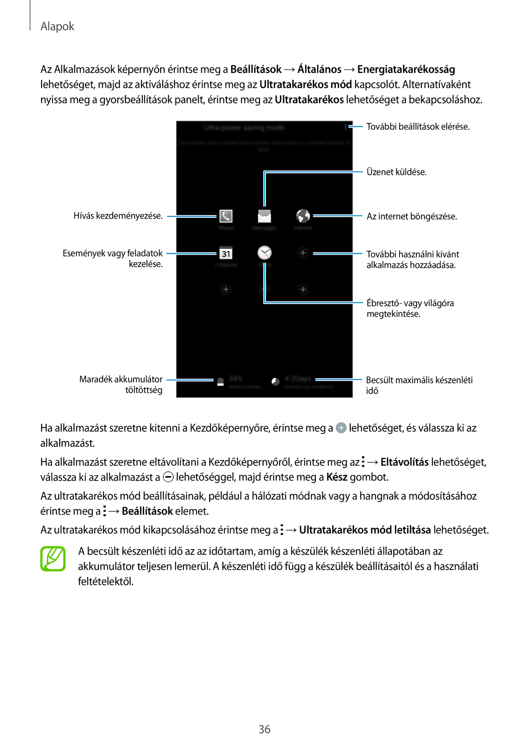 Samsung SM-T705NZWAATO, SM-T705NZWAXEO, SM-T705NZWAEUR, SM-T705NTSAATO, SM-T705NTSAXEO, SM-T705NZWAVDH manual Töltöttség Idő 