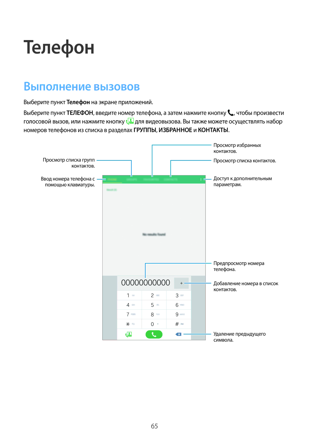 Samsung SM-T705NHAASER, SM-T705NZWASEB, SM-T705NTSASEB manual Выполнение вызовов, Выберите пункт Телефон на экране приложений 