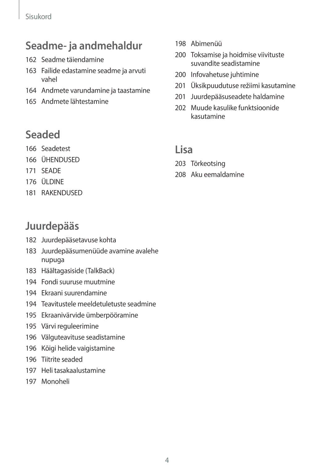 Samsung SM-T705NZWASEB, SM-T705NTSASEB manual Seaded 