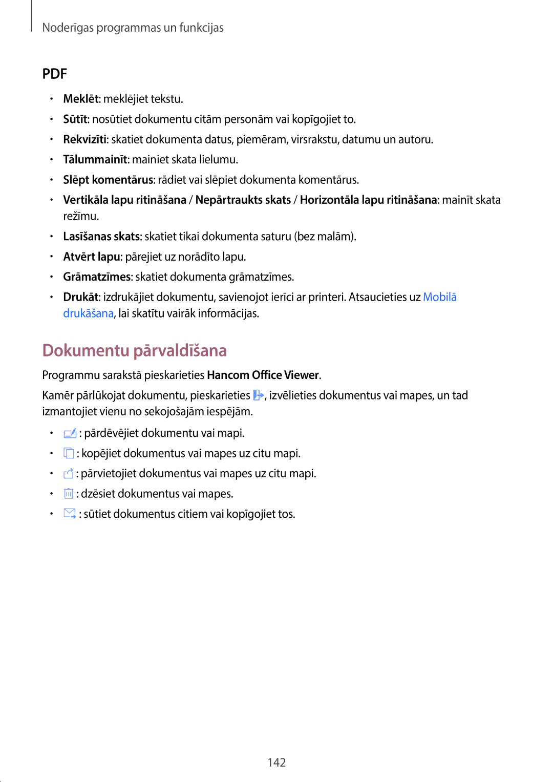 Samsung SM-T705NZWASEB, SM-T705NTSASEB manual Noderīgas programmas un funkcijas 