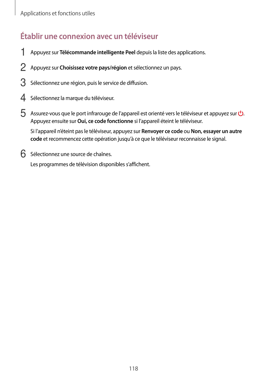 Samsung SM-T705NZWAXEF manual Établir une connexion avec un téléviseur 