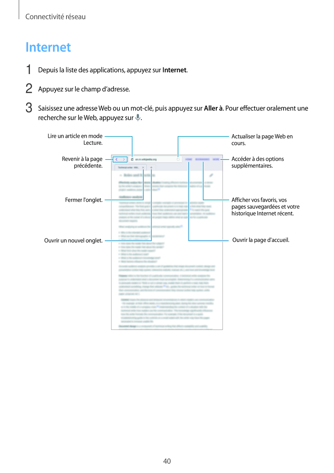 Samsung SM-T705NZWAXEF manual Internet 