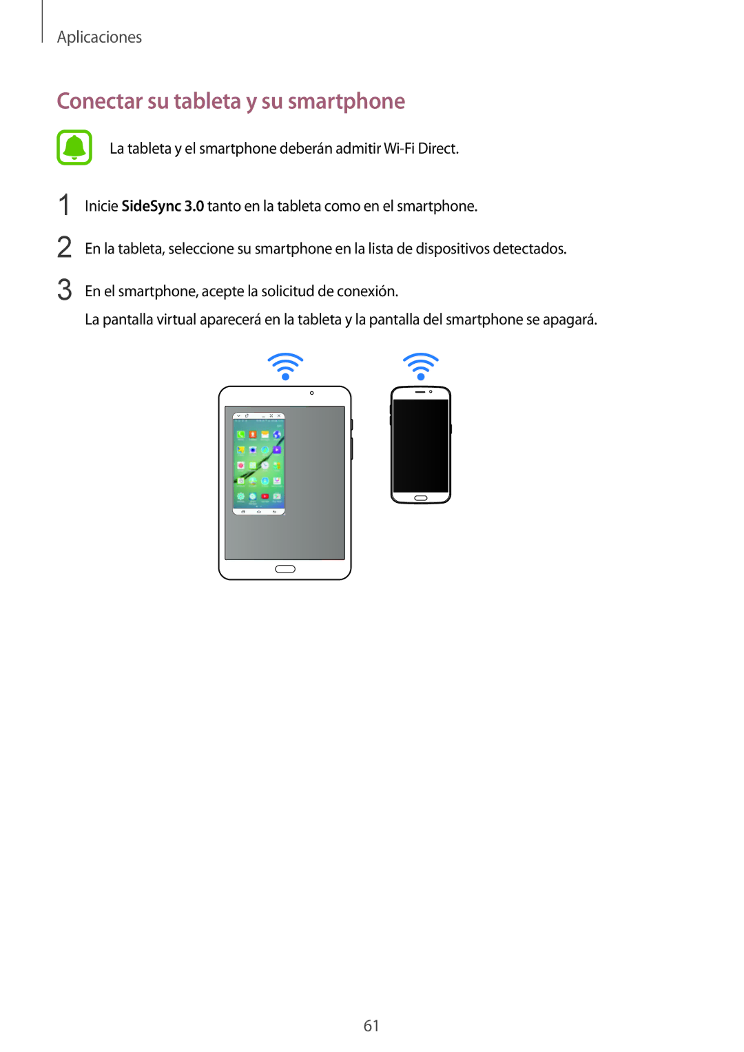 Samsung SM-T710NZWEPHE, SM-T710NZKEPHE manual Conectar su tableta y su smartphone 